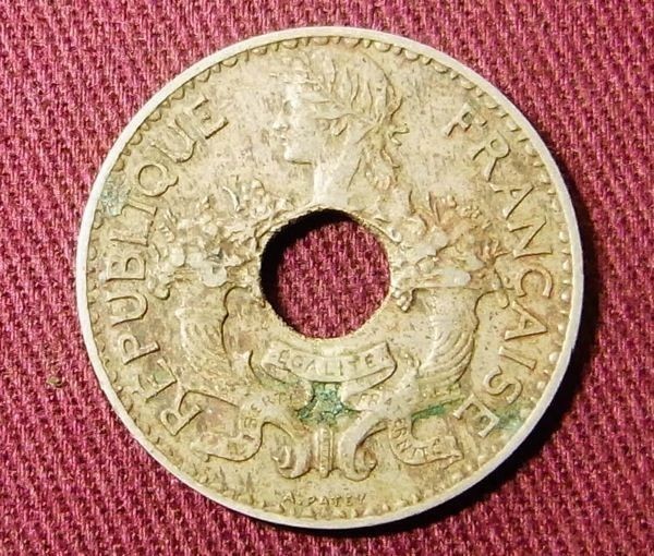 フランス領インドシナ　5セント　1939年 D　24mm　コイン 硬貨_画像1