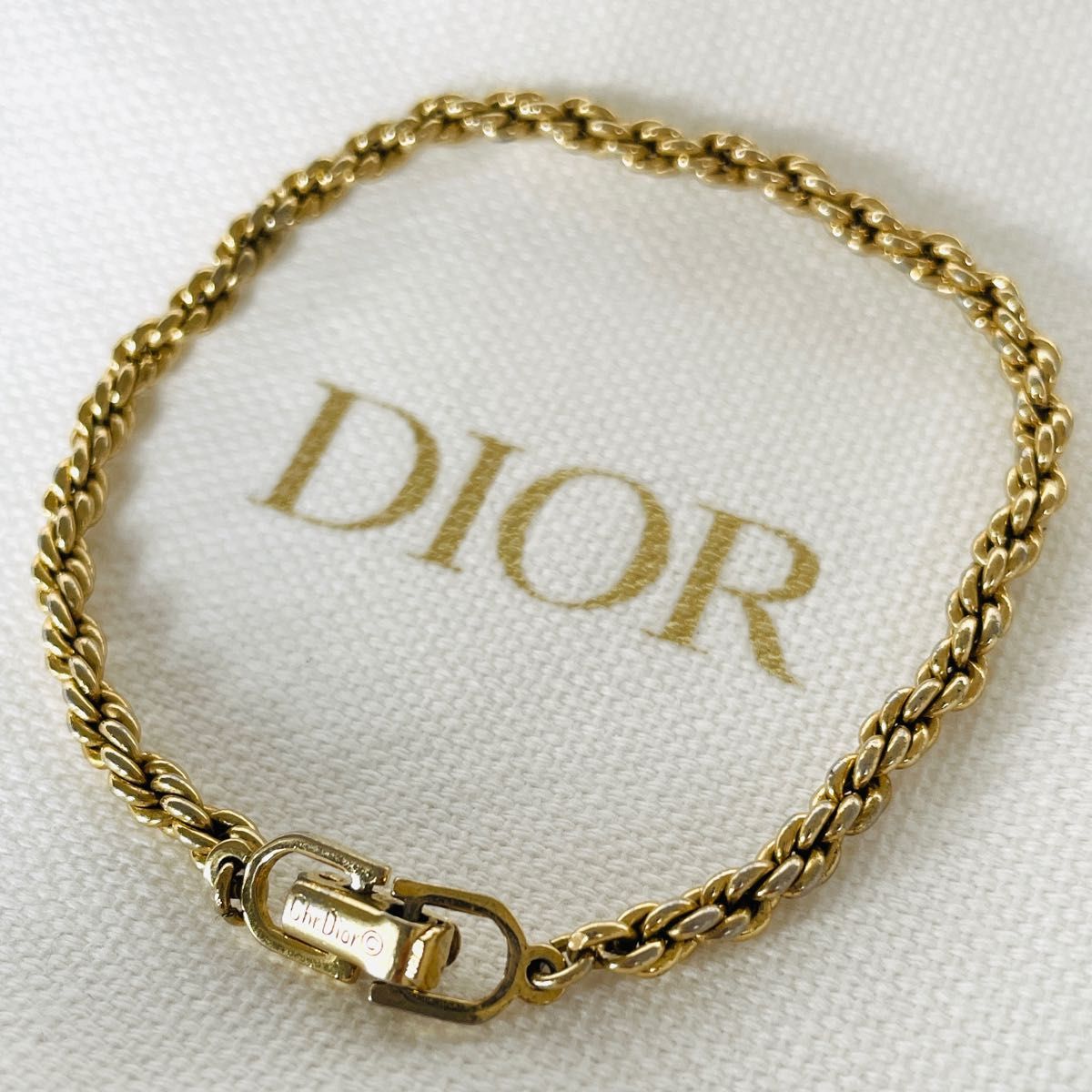 通信販売サイト 極美品 DIOR ブレスレット ロゴ CD 刻印有り チェーン