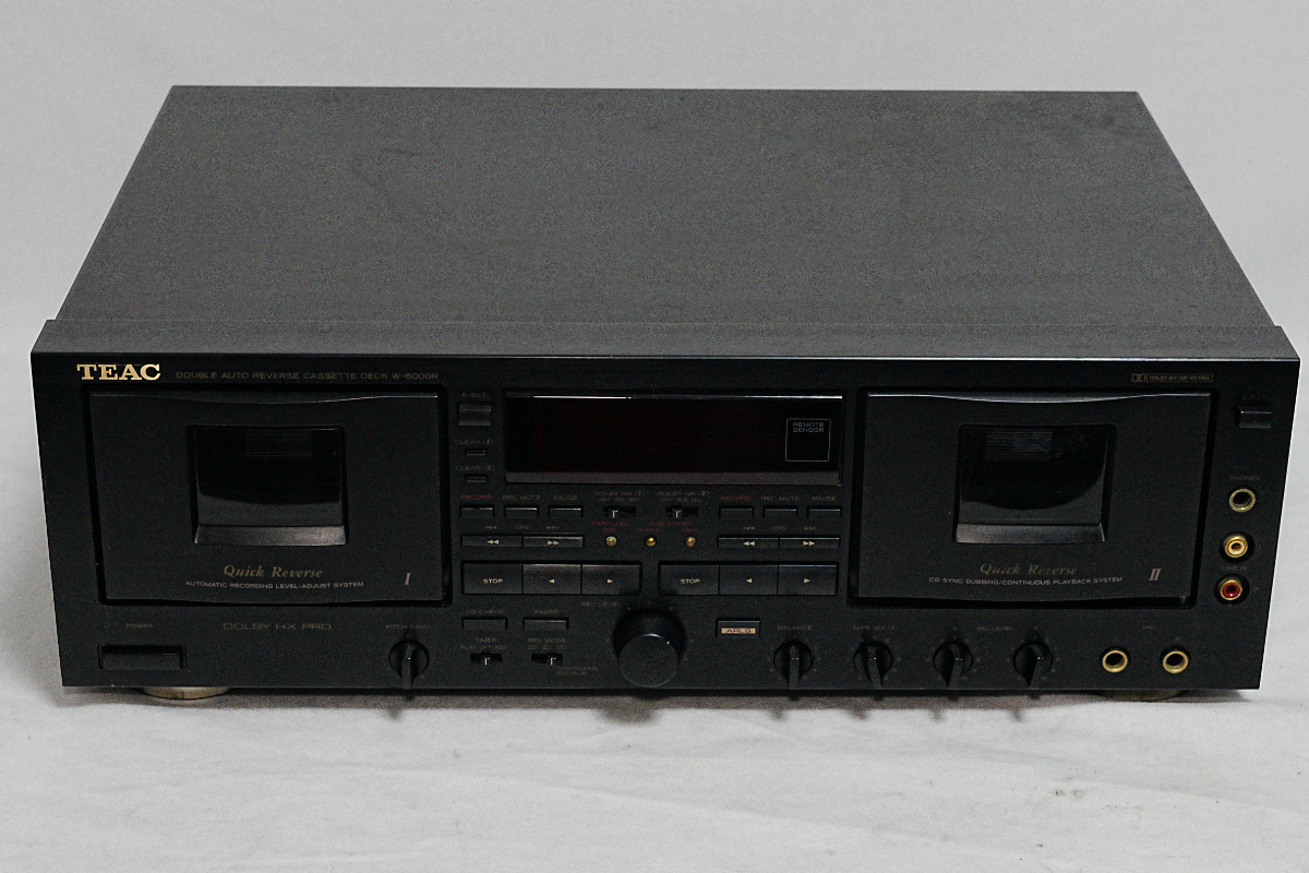 TEAC ティアック W-6000R ダブルカセットデッキ 動作品
