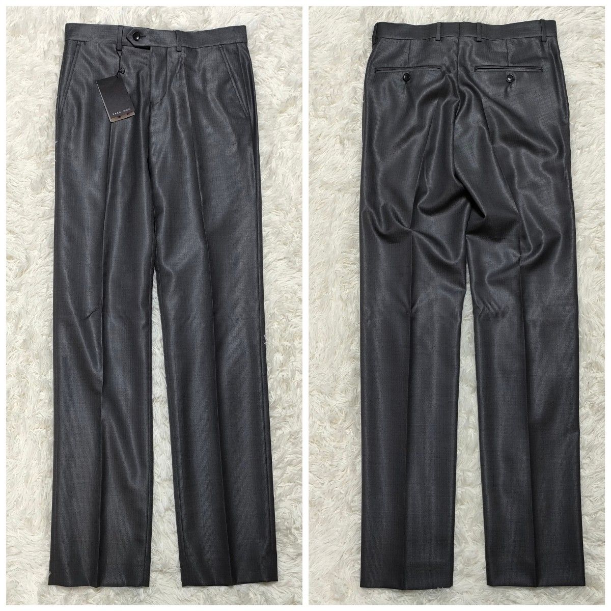 【極美品】ZARA ザラ シングルスーツ セットアップ シルク混 光沢 ドレス