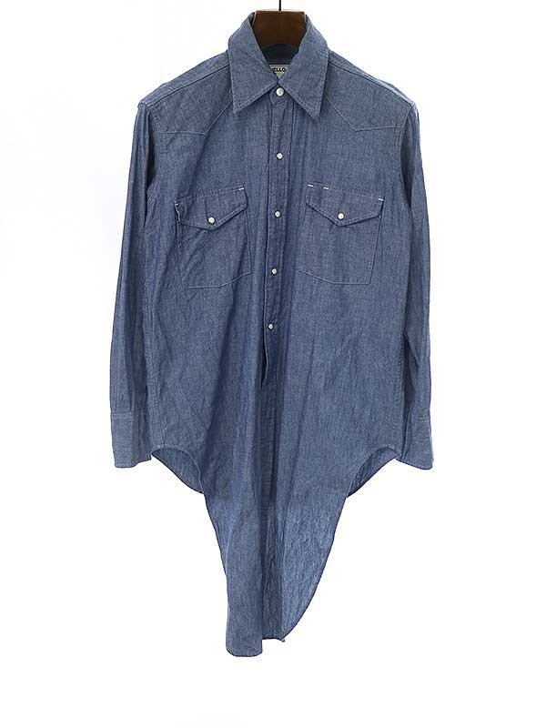 MADISON BLUE マディソンブルー 21SS CACHE-COEUR WESTERN SHIRT シャンブレーウエスタンシャツ インディゴ S ITCAZTNKMO3K
