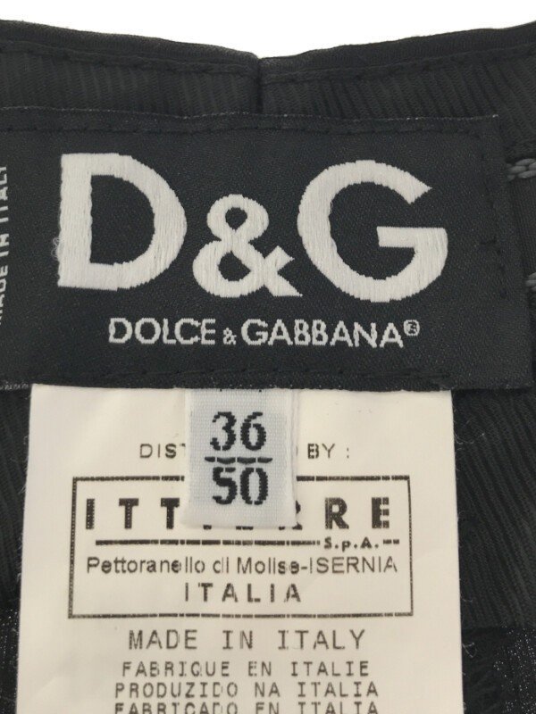 D&G ディーアンドジー ストライプジャガードスラックスパンツ ブラック 50 IT5VI7NUA49Kの画像3