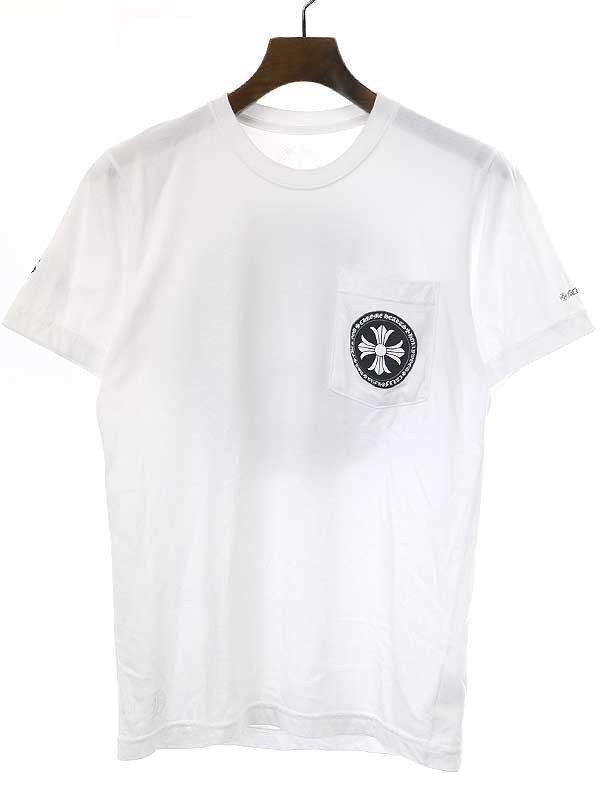 CHROME HEARTS クロムハーツ CHプラスバックプリントポケットTシャツ ホワイト S ITE9Q1EYDTLZ