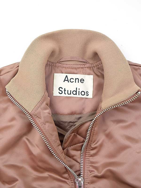 Acne Studios アクネストゥディオズ ADELA BOMBER ボンバージャケット ピンク 32 IT74DSJFI6Q0_画像3