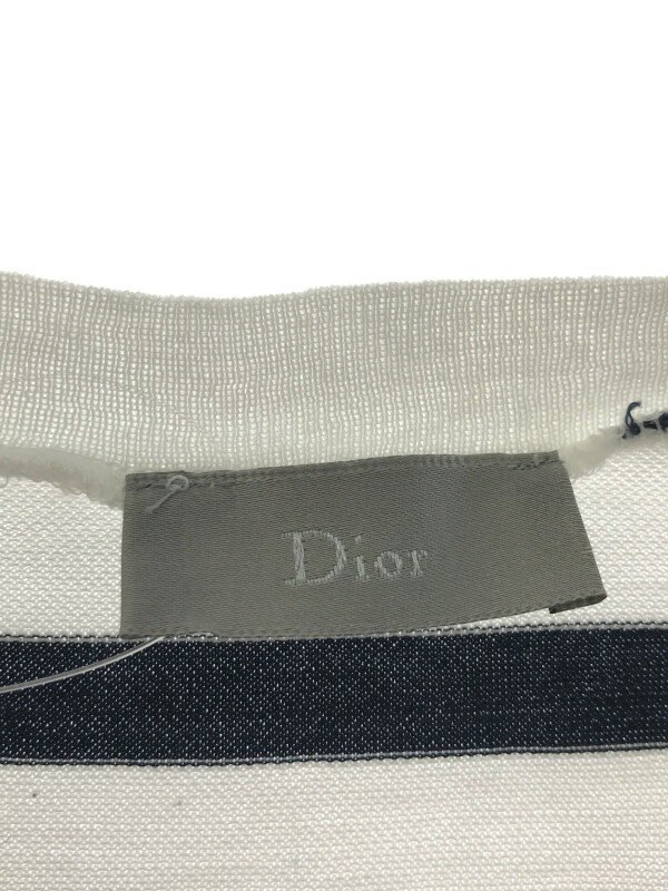 Dior HOMME ディオールオム 13SS ボーダーTシャツ ホワイト ネイビー XS ITGOUEEIQ9YA_画像3