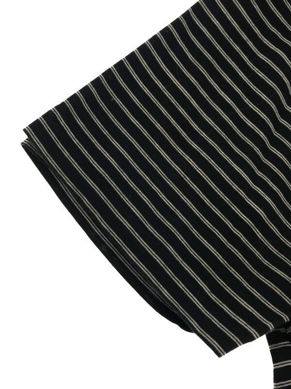 Dior HOMME ディオールオム 07SS エポレットボーダーTシャツ ブラック S IT2TTHCS5DG4_画像4
