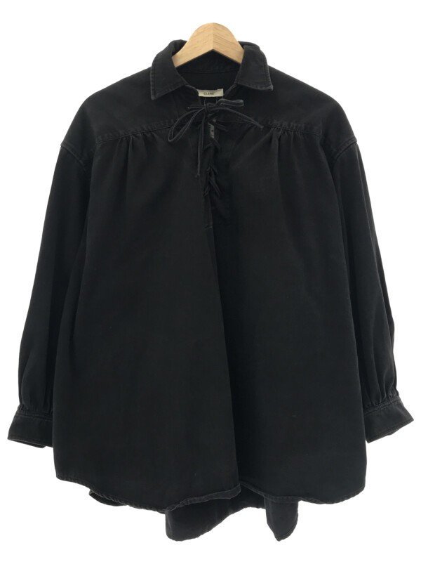 CLANE クラネ WASH BIG SHIRTS TOPS ウォッシュ加工ビッグシャツトップス ブラック 1 ITM8KS7CYH6W