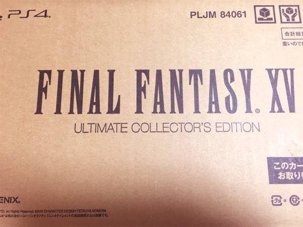 新品 e-STORE専売 PS4 FINAL FANTASY XV ULTIMATE COLLECTOR'S EDITION