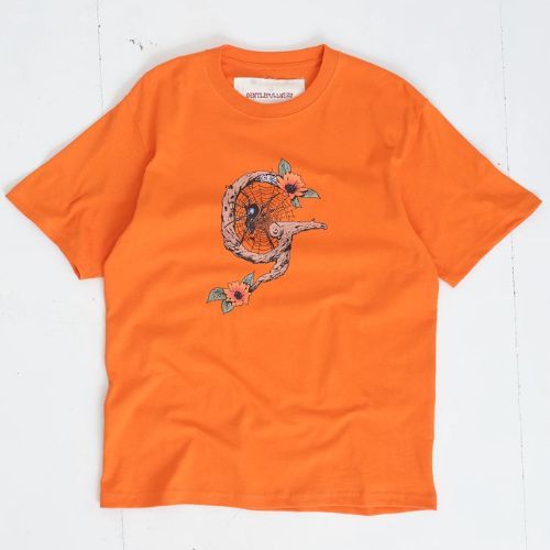 定価16060円 新品 GENTLE FULLNESS 23SS Recycled cotton SS Tee Spider デジタル プリント スパイダー Tシャツ ジェントルフルネス XL