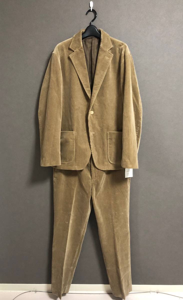 定価80300円 新品 AURALEE WASHED CORDUROY セットアップ JACKET × SLACKS コーデュロイ ジャケット パンツ オーラリー ライトカーキ_画像4