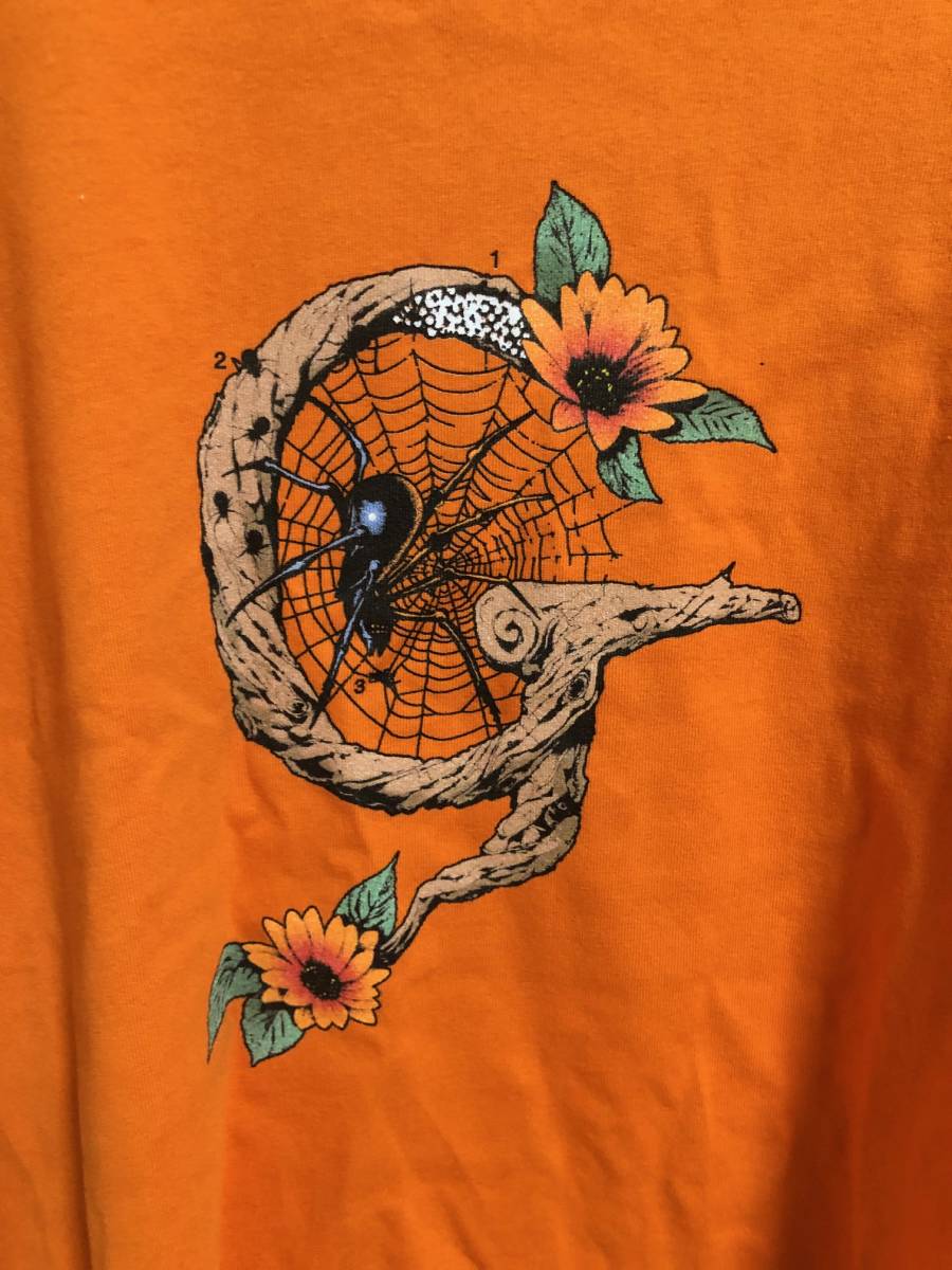 定価16060円 新品 GENTLE FULLNESS 23SS Recycled cotton SS Tee Spider デジタル プリント スパイダー Tシャツ ジェントルフルネス XL _画像6