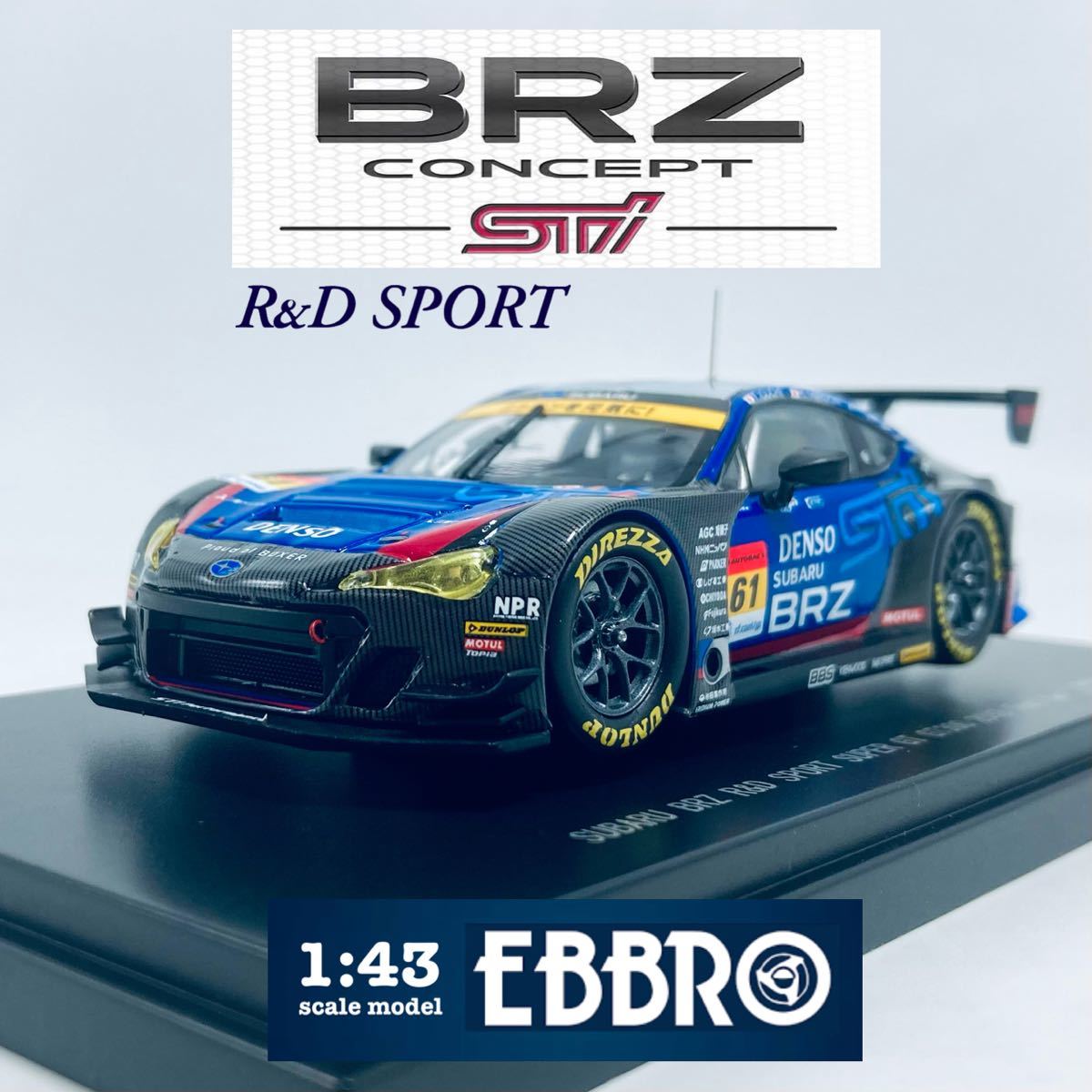 EBBRO エブロ 1/43 スバル BRZ R&D スポーツ テストカー #6 2018 GT300