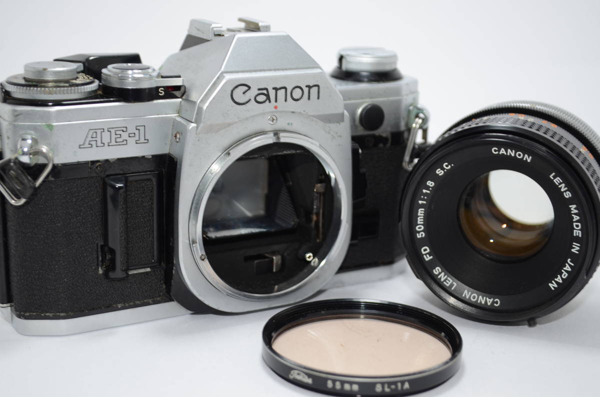 数量限定】 AE-1 【外観並級】Canon キャノン S.C. #s2279 1:1.8 50mm