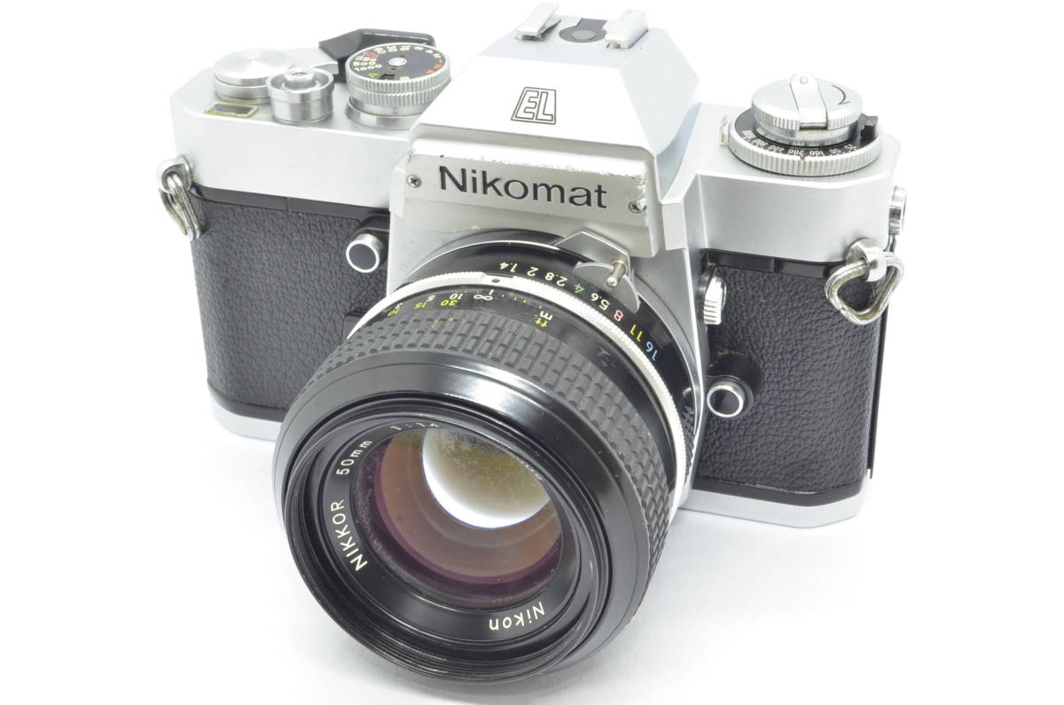 【外観並級以下】Nikon Nikomat EL ニコン 非Ai NEW Nikkor 50mm F1.4 　#s2494