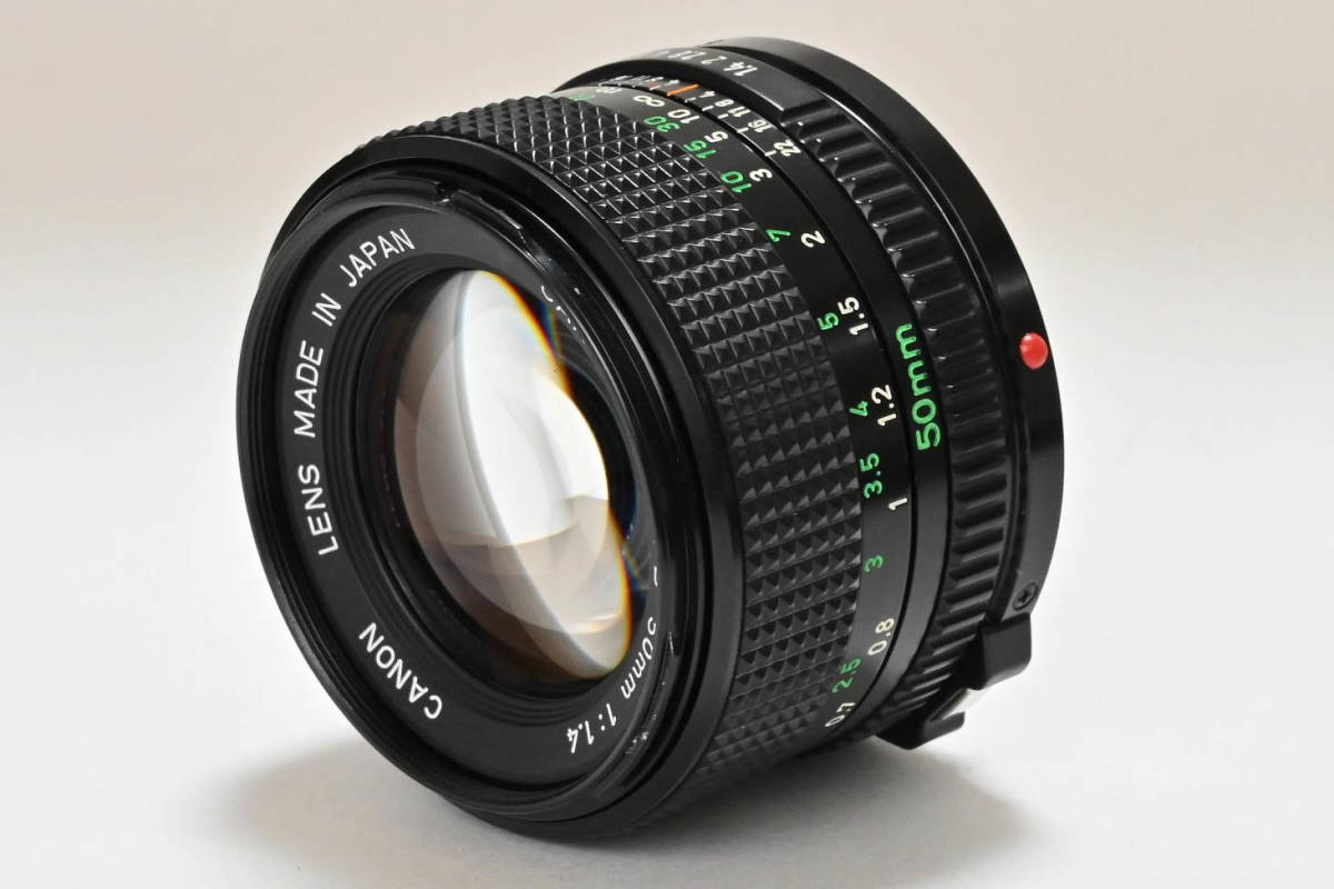 大量入荷 【外観特上級】Canon New FD 50mm F1.4 キャノン #s2601