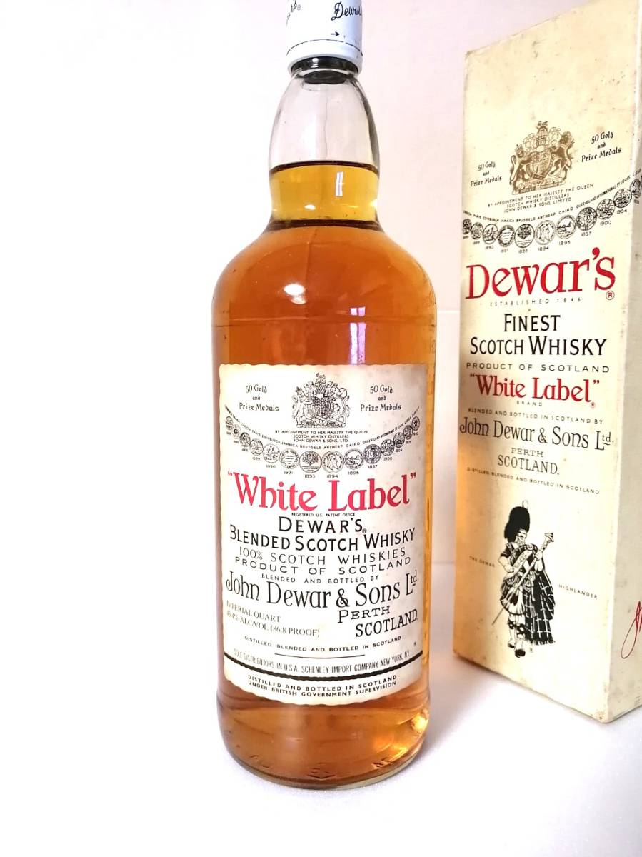DEWAR'S デュワーズ White Label IMPERIAL QUART 86.8 PROOF 未開封 箱付き の画像2