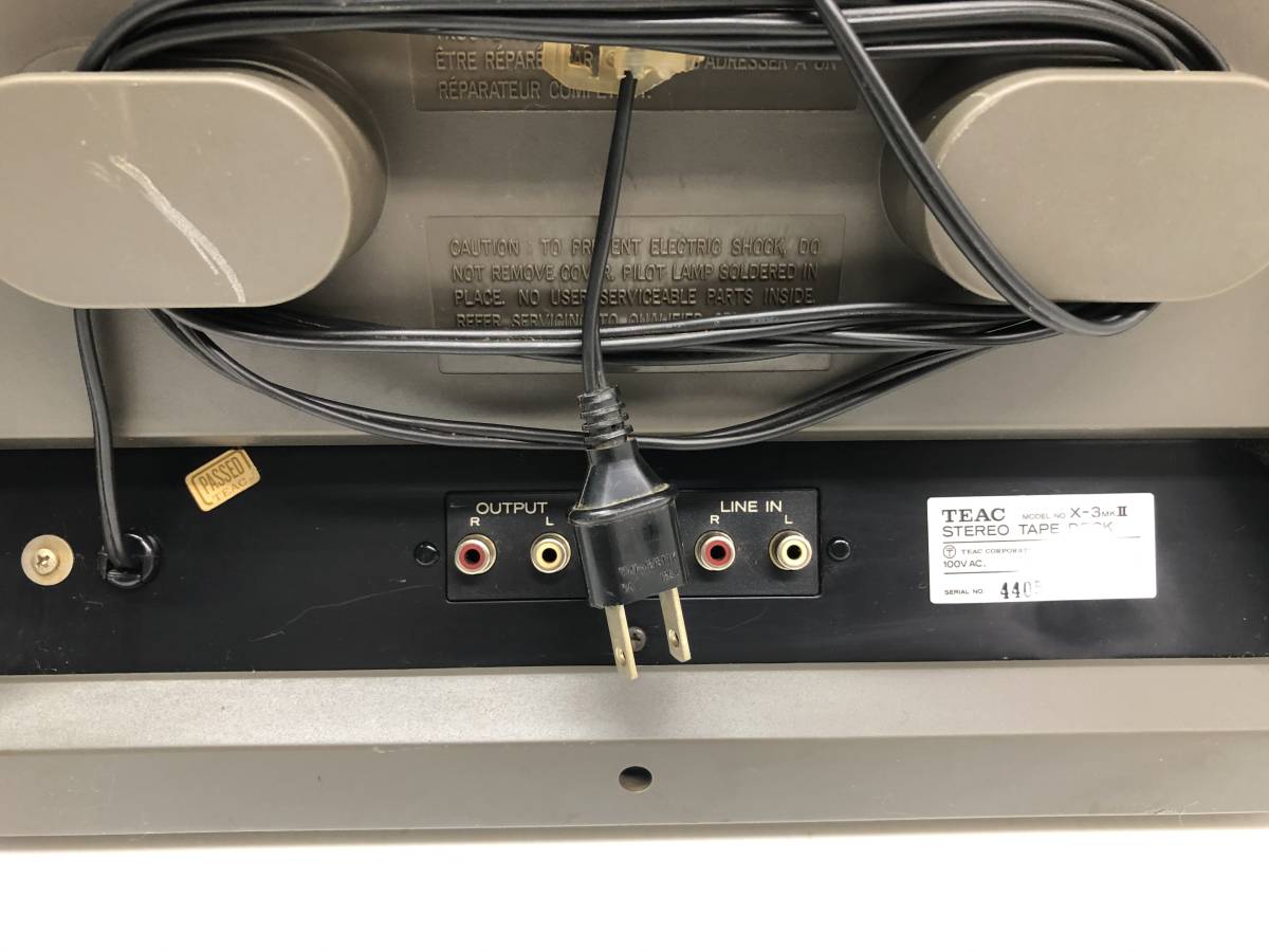 TEAC ティアック X-3 MKII オープンリールデッキ 元箱付き TEAC ティアック X-3 MKII オープンリールデッキ 元箱付き