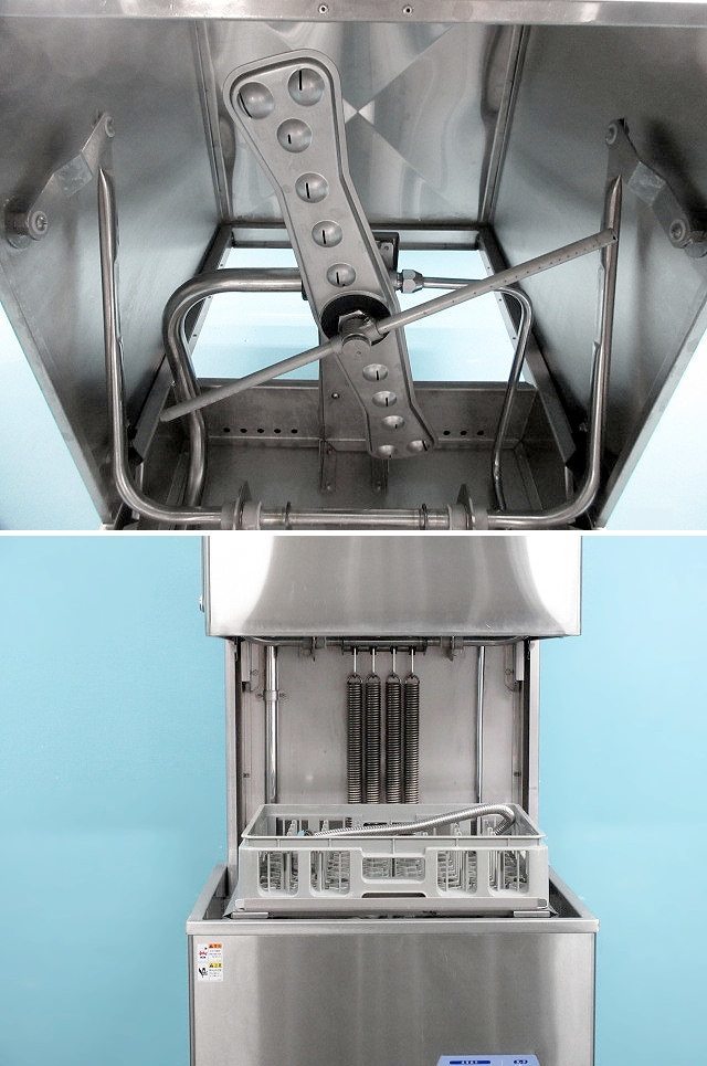 【送料別】マルゼン 食器洗浄機 ドアタイプ W656×D720×H1445 三相200V トップクリーン 標準 2016年 MDDTB7 貯湯タンク内蔵/230912-Y1_画像3