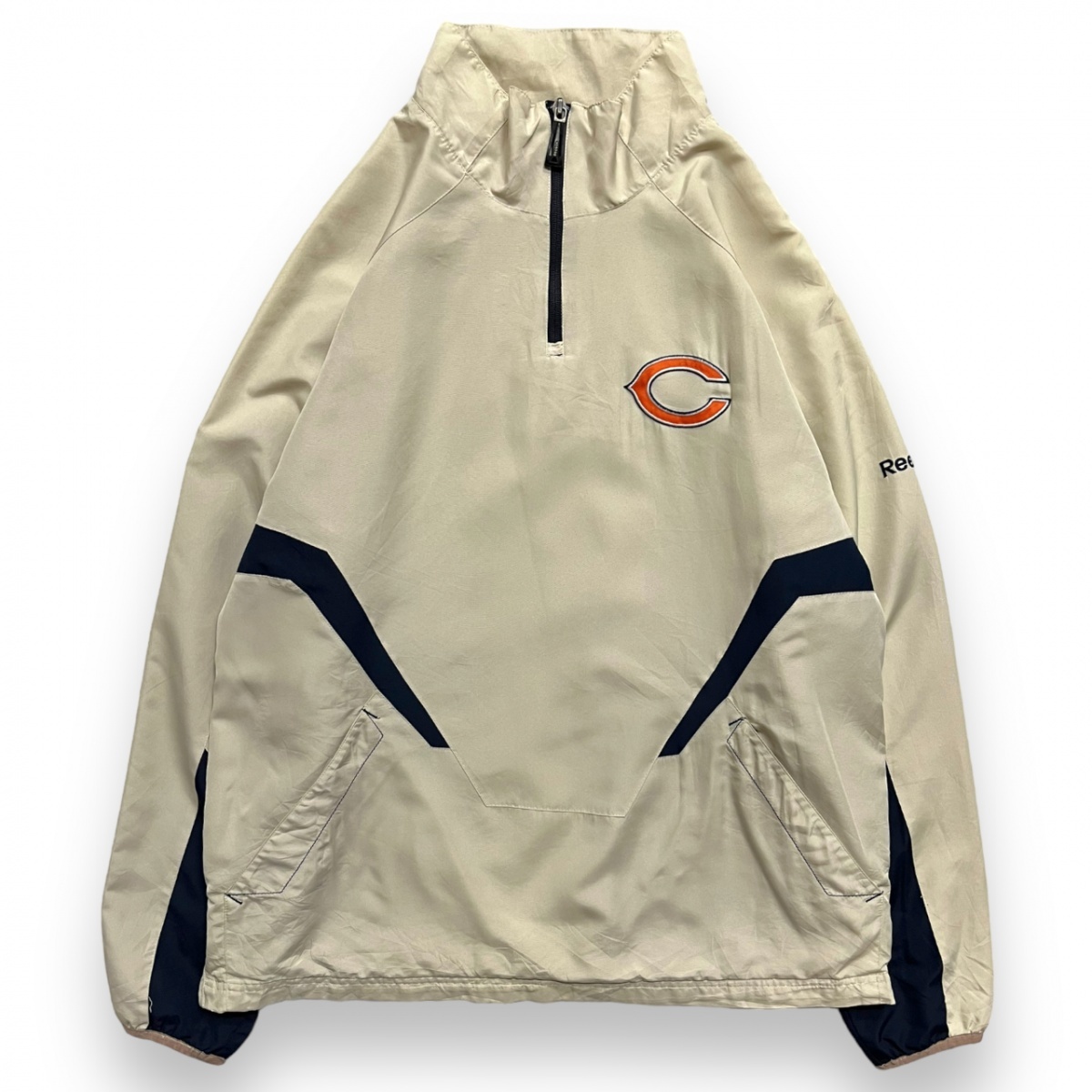 高級品市場 CHICAGO NFL リーボック Reebok BEARS ベージュ M アメフト