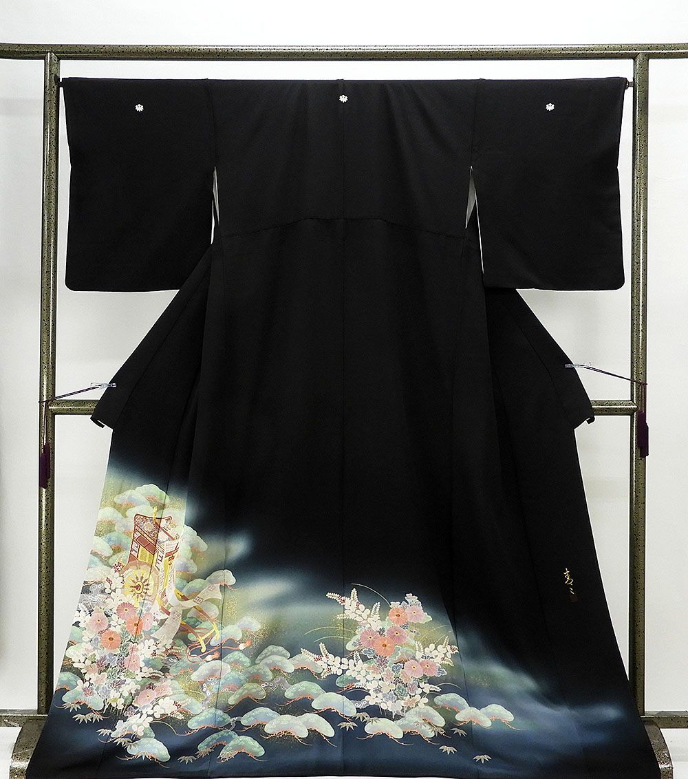 期間限定! 松井青々作 京友禅作家 正絹 留袖 身丈