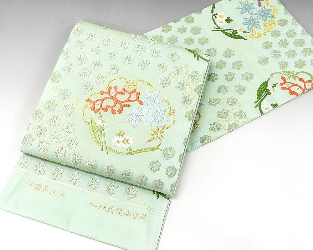 本命ギフト 御御帯 山口美術織物謹製 西陣 正絹 新品仕立付き 30%OFFクーポン!袋帯 御衣 g1345 仕立て代込み 未仕立 袋帯 松園花丸文 仕立て上がり 本命ギフト 御御帯 山口美術織物謹製 西陣 正絹 新品仕立付き 30%OFFクーポン!袋帯 御衣 g1345 仕立て代込み 未仕立 袋帯 松園花丸文 仕立て上がり