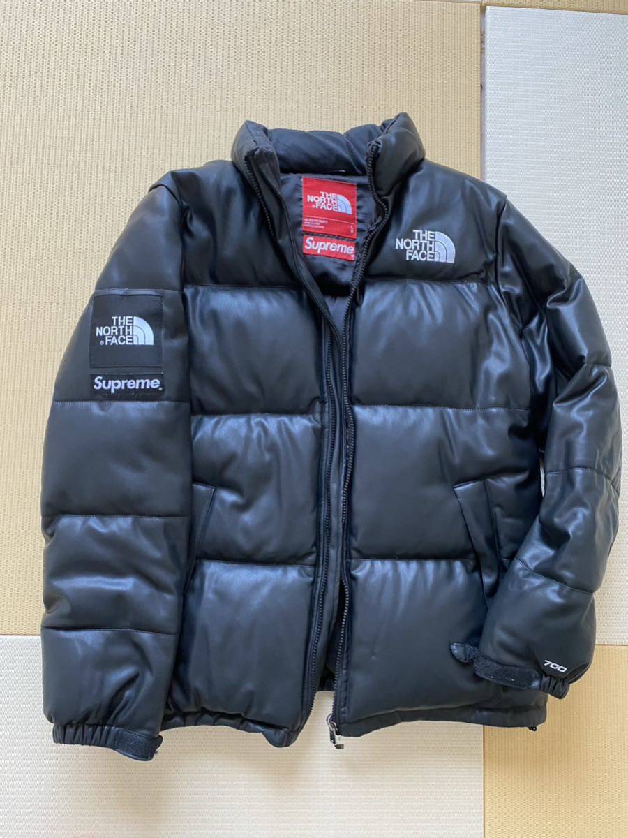 春新作の Leather FACE NORTH THE SUPREME 17AW Nuptse シュプリーム