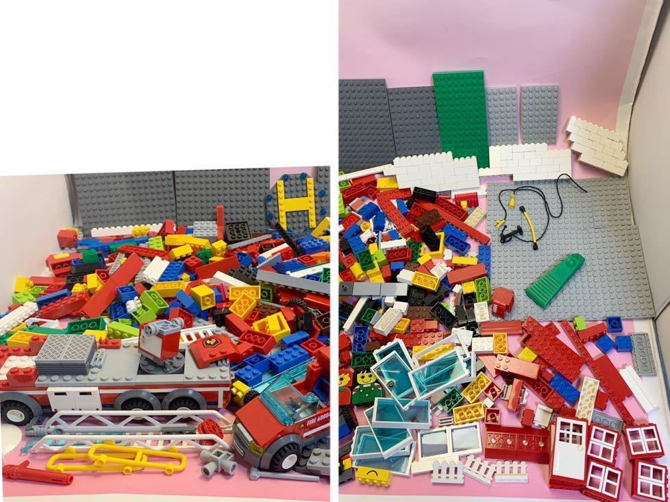 LEGO レゴ 赤いバケツ＆レゴシティ 街シリーズ ファイヤーステーション 消防車＆はしご車set バケツ山盛り1,8kg以上セット 100サイズ発送の画像3