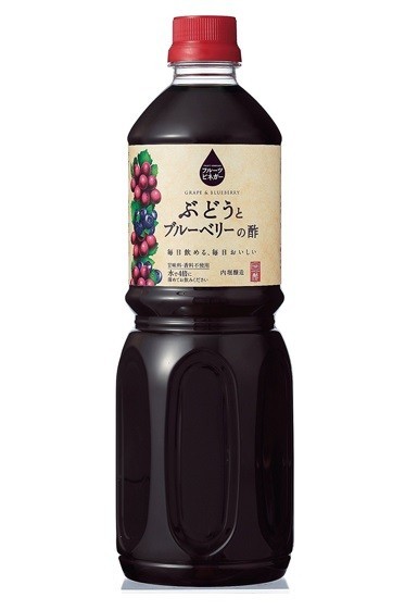 ぶどうとブルーベリーの酢 1L 内堀醸造 フルーツビネガー 1000ml ぶどう酢 果実酢 飲用酢 希釈タイプ_画像1