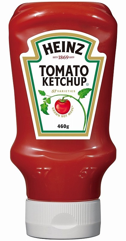 トマトケチャップ 460g×10本 ハインツ 逆さボトル HEINZ 調味料 着色料不使用 保存料不使用 ketchup トラディショナル_画像1