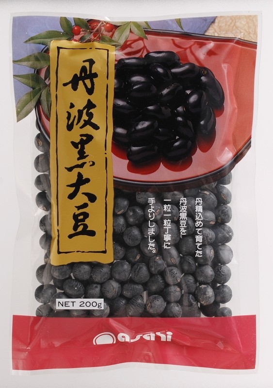  Tanba black soybean 2L size 200g×20 sack ×1 case Ryuutsu revolution Hyogo prefecture production business use small . for Asahi food industry black large legume black soybean . sale domestic production 4kg