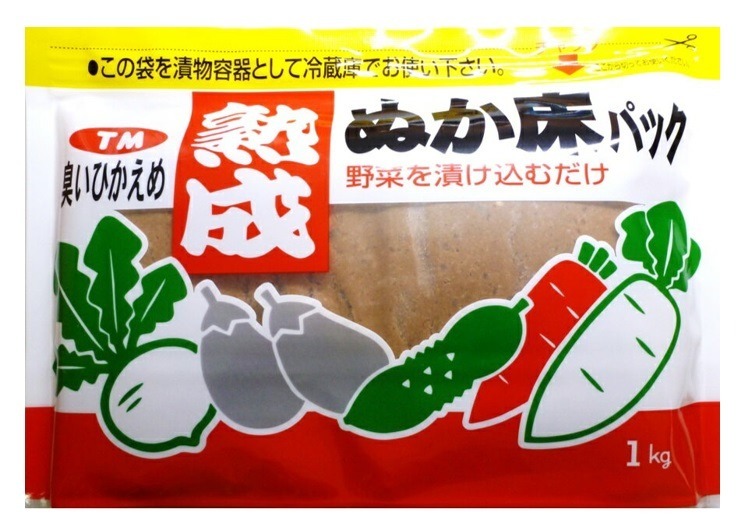 .. nukadoko pack 1kg×3 sack refrigerator for Nara attaching .. shop attaching .. domestic processing tsukemono pickles .... nukazuke .. thing . floor set .... tsukemono pickles. element 