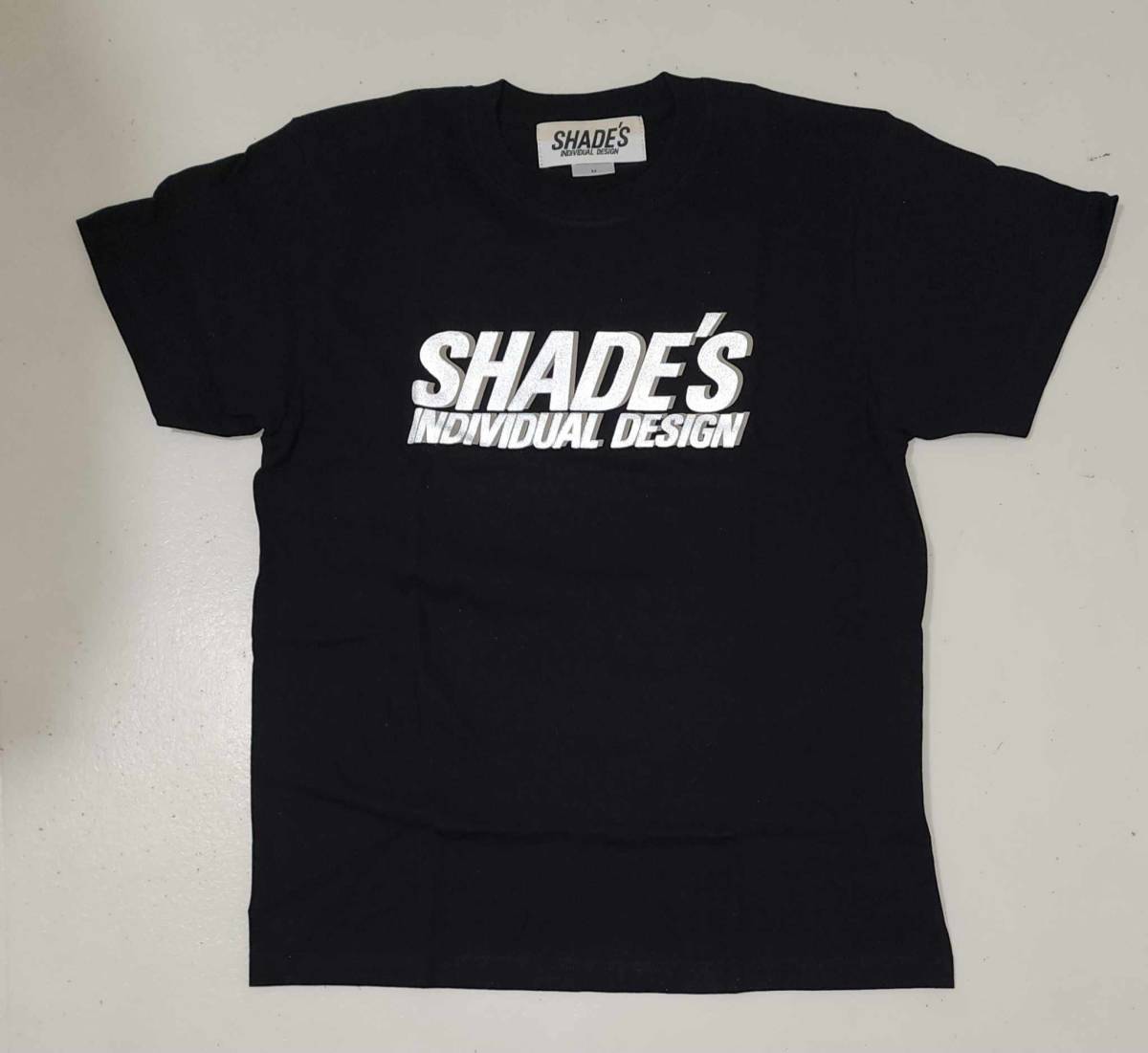 SHADE'Sシェイズ/リフレクター反射黒Tシャツ交通安全/デッドストック/L_画像1