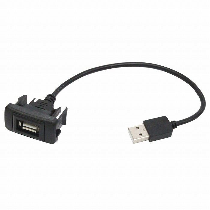 【トヨタBタイプ】 MR-S MR S ZZ30 H11.10～H19.4 純正風♪ USB接続通信パネル 配線付 USB1ポート 埋め込み 増設USBケーブル 2.1A 12V_画像1