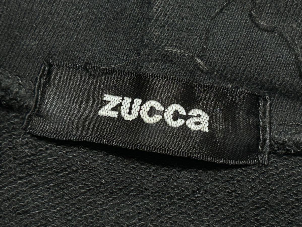 ズッカ フーディー スウェット パーカー フードロゴ 日本製 ハイクオリティー　　柔らかい上質素材 ZUCCA ブラック ラグラン 玉8307_画像3