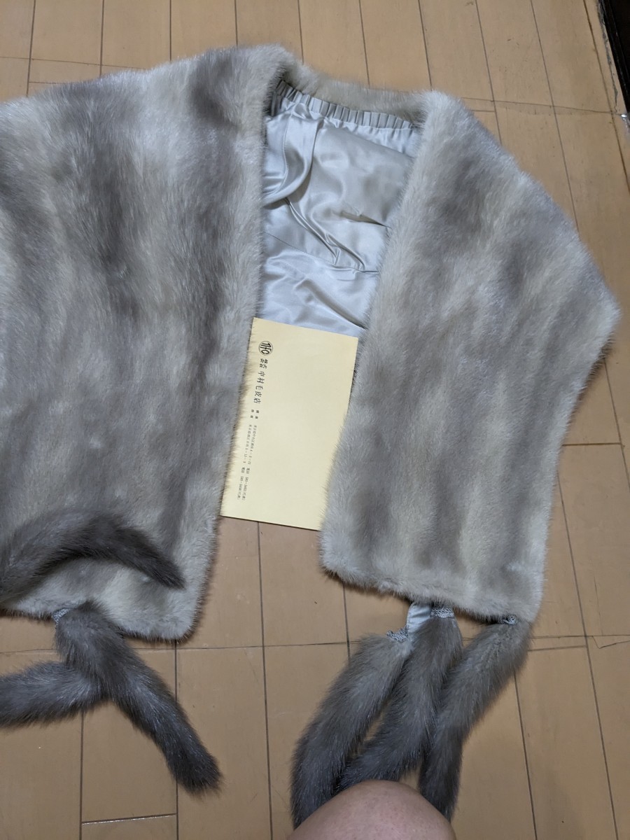  mink. fur * used * stole Japanese clothes *40 year front. thing 