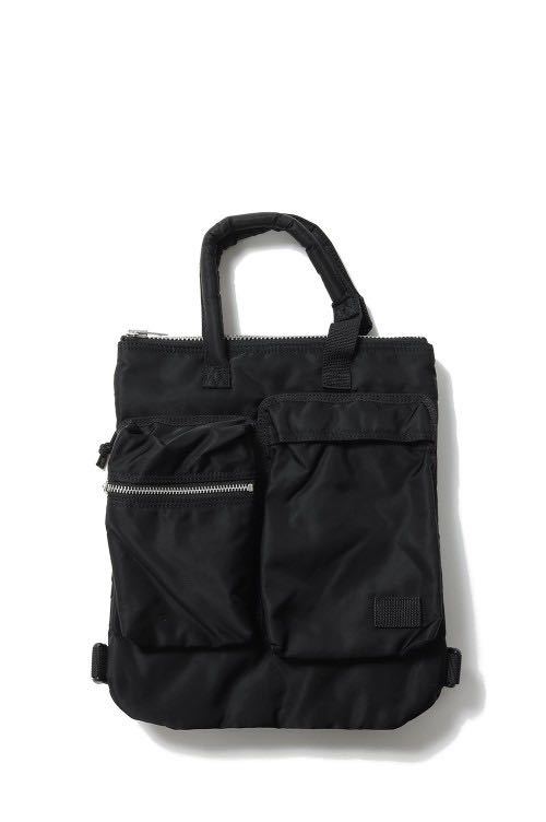 Sacai ×Porter / Helmet Back Pack Small(23-0475S)-BLACK 001-* トートバッグ PORTER コラボ