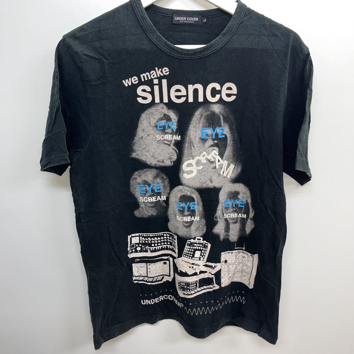 ◆希少◆ UNDERCOVER We make silence SCREAM クルーネックTシャツ　ブラック　サイズL_画像1