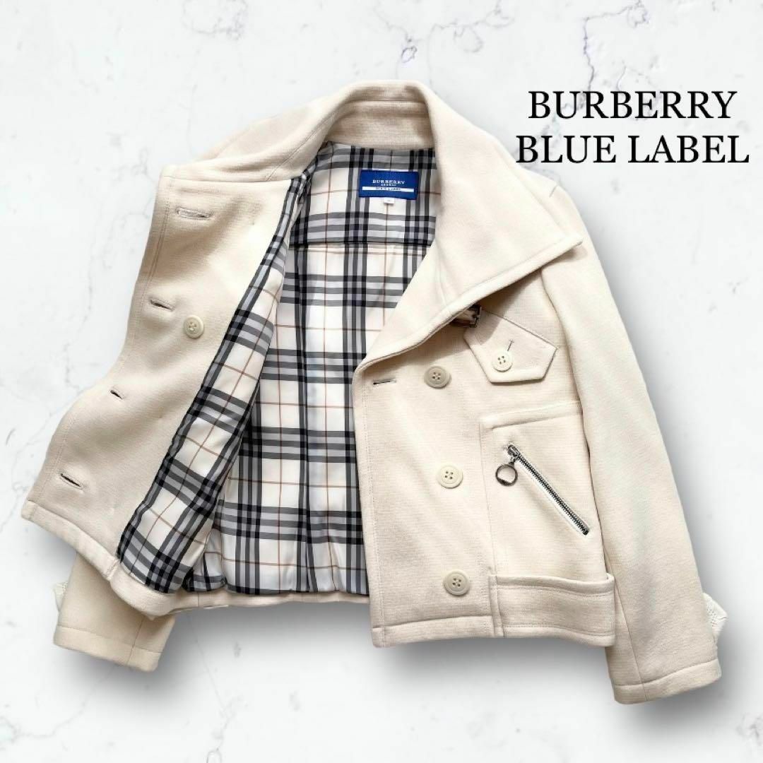 限定特価】 BURBERRY BLUE LABEL ライダースジャケット ノバチェック