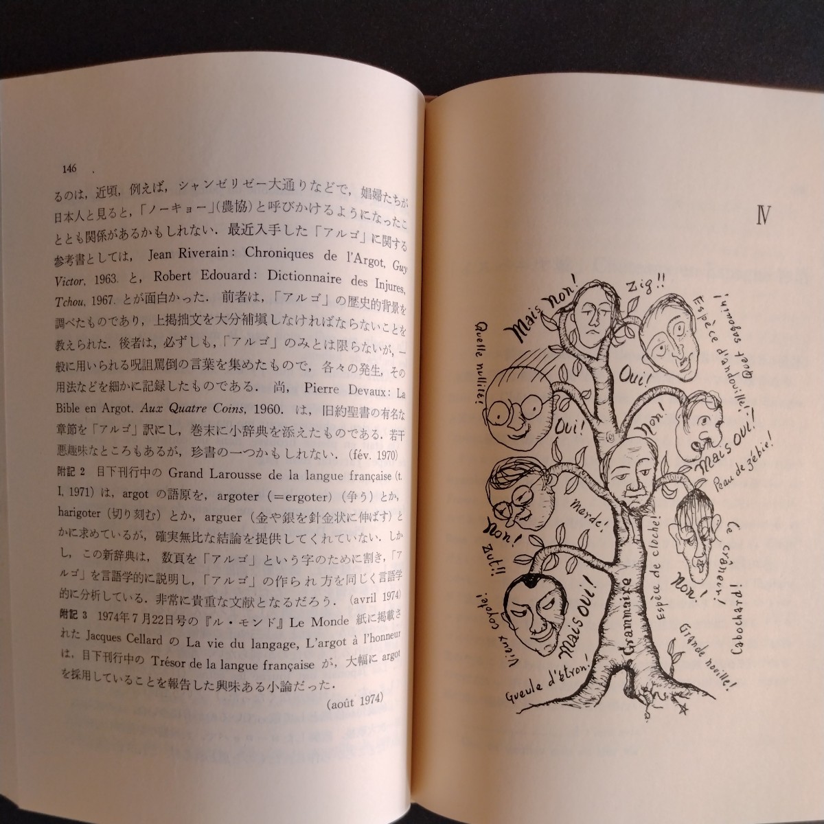 渡辺一夫『語学誤学 雑記帖』1974年、カバー付_画像6