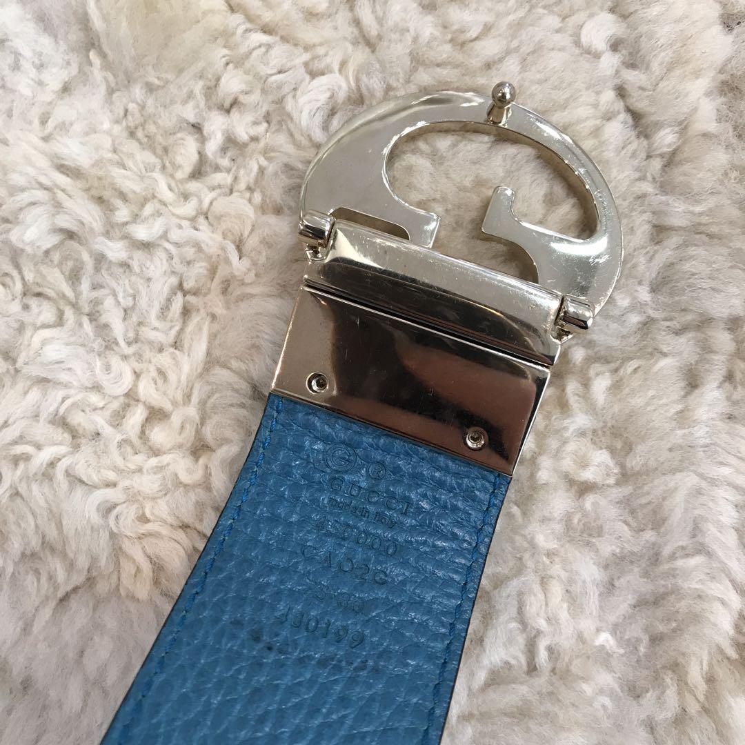 GUCCI インターロッキングG リバーシブル ベルト レディース 75・30