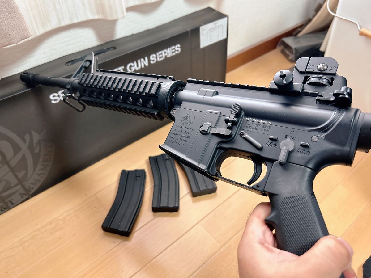 S&T】M4A1 RIS フルメタル ガスブローバック マガジン3本|Yahoo