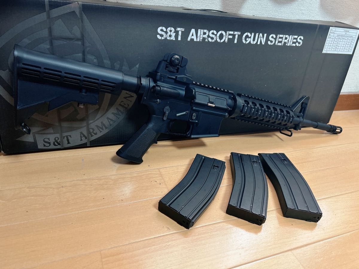 S&T】M4A1 RIS フルメタル ガスブローバック マガジン3本|Yahoo