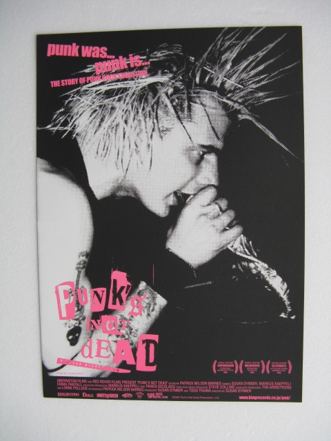  movie leaflet [Punk\'s Not Dead]2007 year /B5 tube 210202