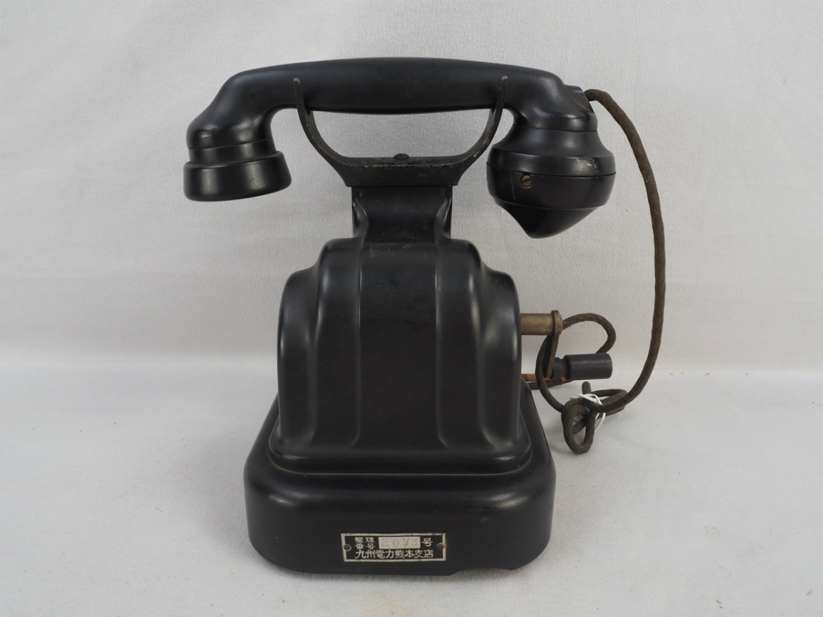 JChere雅虎拍卖代购:4T230907 昭和レトロ ハンドル式 黒電話 手回し