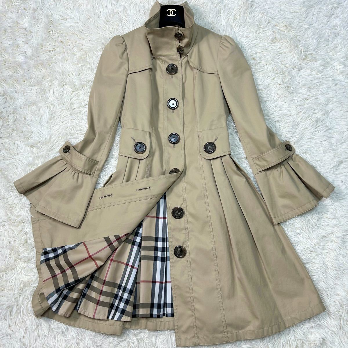 代引可】 美品 BURBERRY BLUE LABEL バーバリーブルーレーベル ノバ