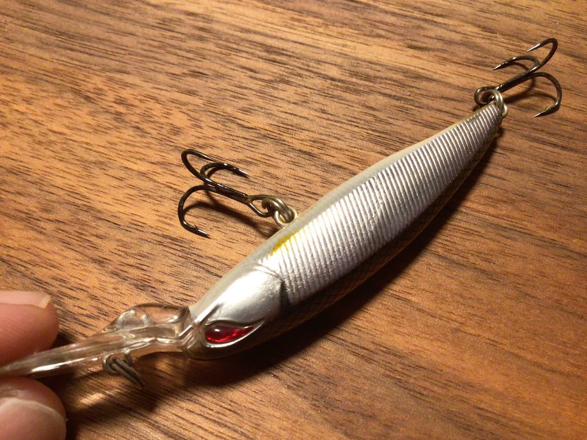 ★良品★NORIES ノリーズ LAYDOWN MINNOW DEEP JW レイダウンミノーDEEP JW”JUST WAKASAGI“ ディープ ジャストワカサギ_画像3