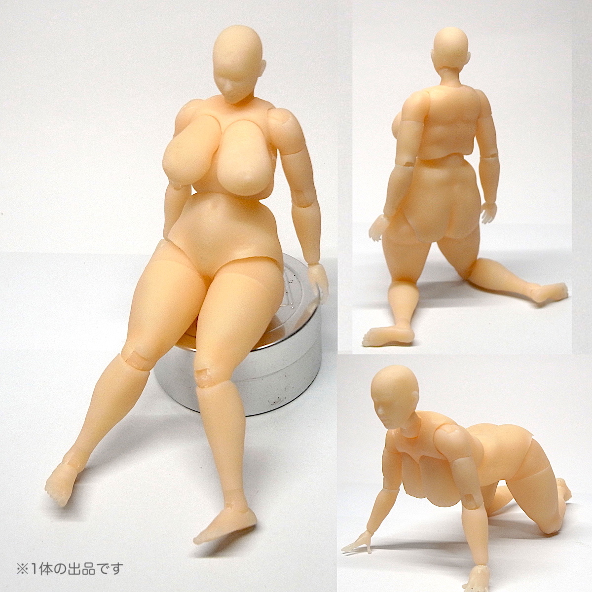 春川ナミヱさん 豊満熟女タイプ フィギュア 素体 1/12(143＆146mm)【オリジナル自主製作品】_画像3