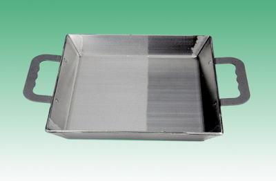 送料無料★6mm厚 家庭用鉄板鍋 310×310mm×深さ46mm (日本製)純鉄★IH使用可 調理温度が高く保温性抜群 モツ鍋,スキヤキに最適!