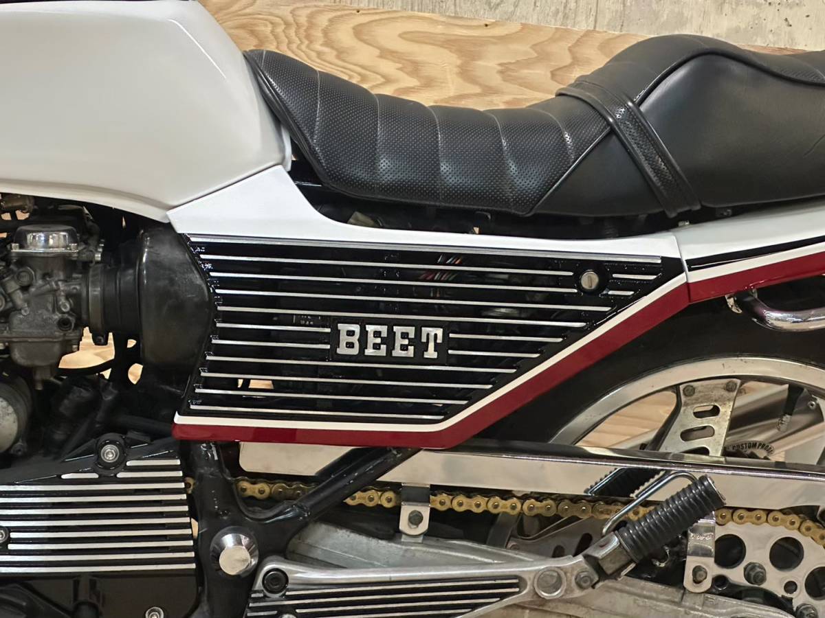 Y127 CBX400F 外装セット　赤白１型　カラー/中古 美品 塗装後 未使用NC07タンクCBX550F外装 アルフィン テール ワルツBEET赤白 マーシャル_画像7