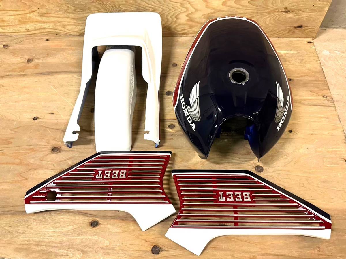 Y140 CBX400F 外装セット 青白1型 カラー/中古 美品 塗装後 未使用